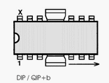 UL1403P electronic component housed in a 12-QIP+b case