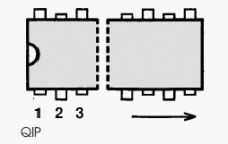 HA1371 electronic component housed in a 12-QIP+d case