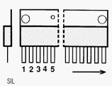 HA1396 electronic component housed in a 12-SIL case