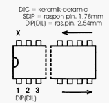 TDA8551,T electronic component housed in a 16-DIL case