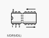 TDA8543T electronic component housed in a 16-MDIL case