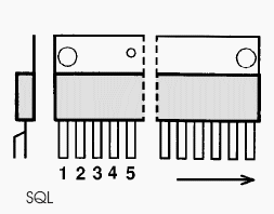 HA13130 electronic component housed in a 16-SQL case