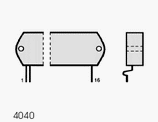 4040 Integrated Circuit case