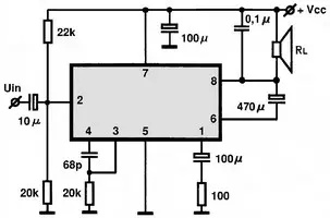 5G37 electronic component with associated schematic circuit diagram