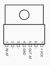 UPC1182H electronic component housed in a 7-SILP case