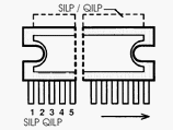 AN7162K electronic component housed in a 9-SILP case