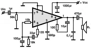 AN214(P,Q) electronic component with associated schematic circuit diagram