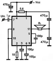 AN5260 electronic component with associated schematic circuit diagram