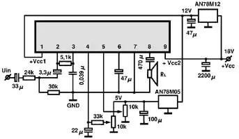 AN5270 electronic component with associated schematic circuit diagram