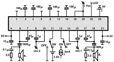 AN7134NR electronic component with associated schematic circuit diagram