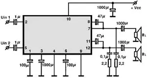 AN7139 electronic component with associated schematic circuit diagram