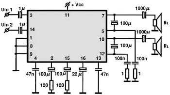 AN7142 electronic component with associated schematic circuit diagram