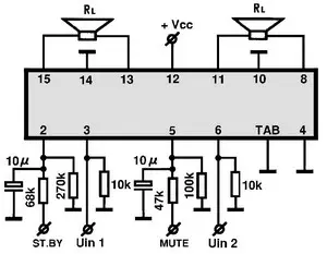 AN7510 electronic component with associated schematic circuit diagram