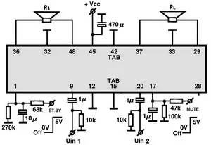 AN7510SH electronic component with associated schematic circuit diagram