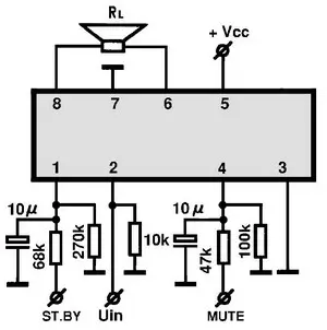 AN7511 electronic component with associated schematic circuit diagram