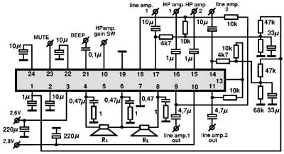 AN7535NSA electronic component with associated schematic circuit diagram