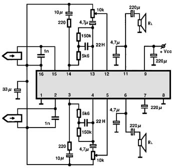 BA3516 electronics circuit
