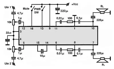 BA5152F electronic component with associated schematic circuit diagram