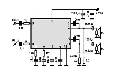 BA535 electronic component with associated schematic circuit diagram