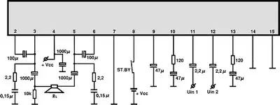 BA5417BTL electronic component with associated schematic circuit diagram