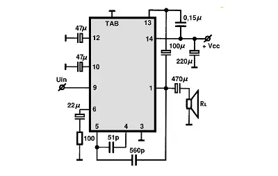 BW4112 electronic component with associated schematic circuit diagram