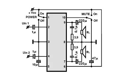 CX20089A electronic component with associated schematic circuit diagram