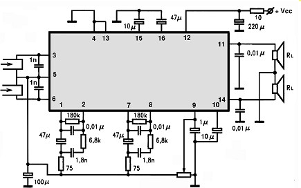 CXA1005P electronics circuit