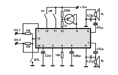 CXA1189M electronic component with associated schematic circuit diagram