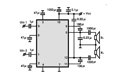 D7240P electronic component with associated schematic circuit diagram