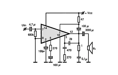 ESM231 electronic component with associated schematic circuit diagram