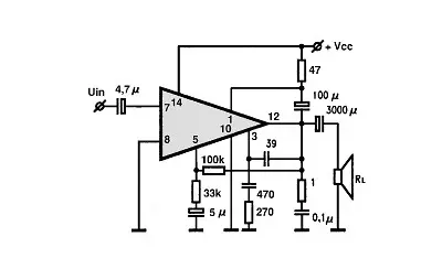 ESM432N electronic component with associated schematic circuit diagram