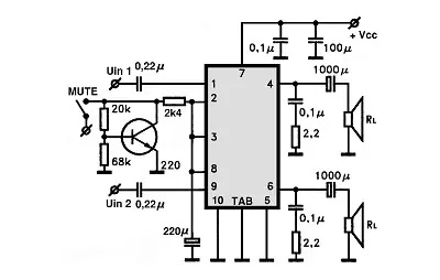 HA13115 electronic component with associated schematic circuit diagram