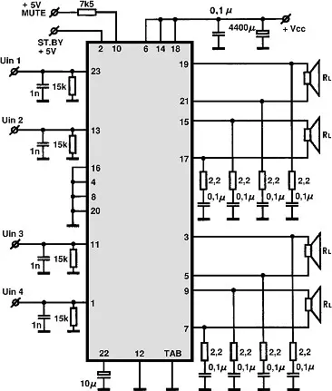 HA13158A electronic component with associated schematic circuit diagram