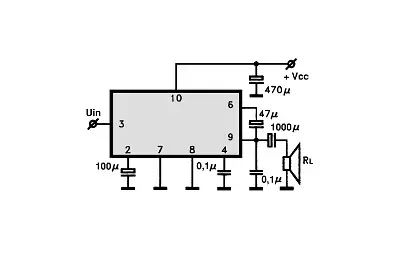 HA1372 electronic component with associated schematic circuit diagram