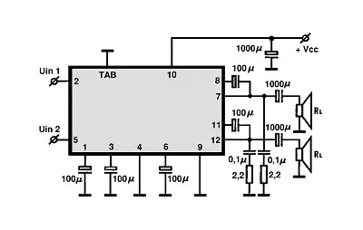 HA1377,A electronic component with associated schematic circuit diagram