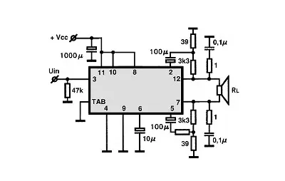 HA1393 electronic component with associated schematic circuit diagram