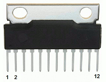 AN7124 electronic component housed in a HSIP012 case