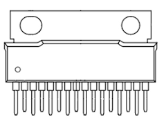 AN7190NK electronic component housed in a HZIP016 case