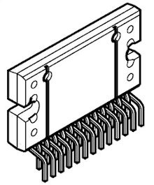 AN7560Z electronic component housed in a HZIP025 case