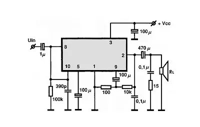 IX0365CE electronic component with associated schematic circuit diagram