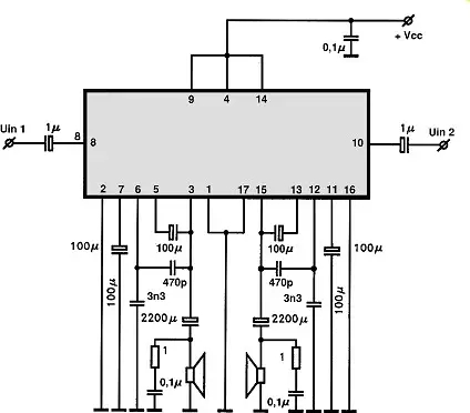 K174YH18 electronic component with associated schematic circuit diagram