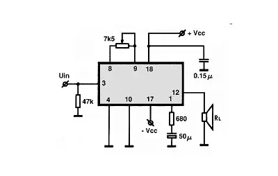 K224YH17 electronic component with associated schematic circuit diagram