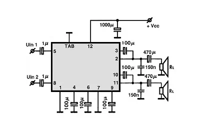 KA22061 electronic component with associated schematic circuit diagram