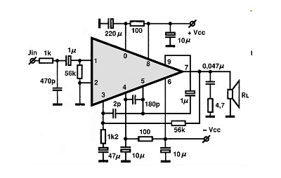 STK084G electronics circuit