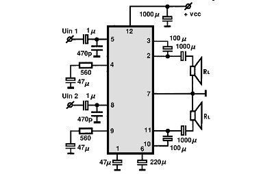 TA8217P electronics circuit