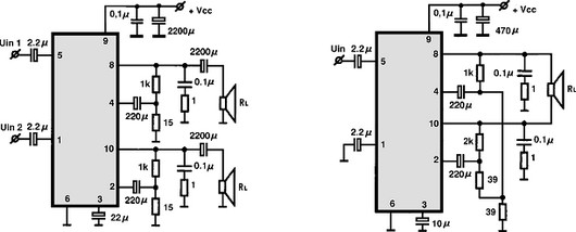 TDA2009A-BTL electronics circuit