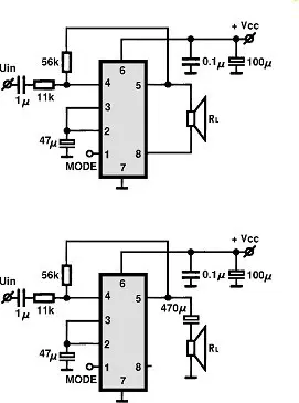 TDA8541 electronic component with associated schematic circuit diagram