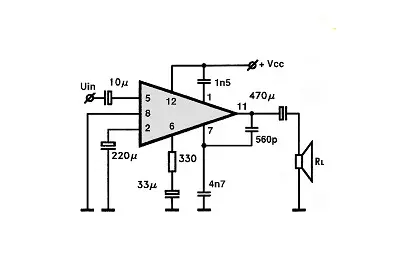 UL1401P electronic component with associated schematic circuit diagram