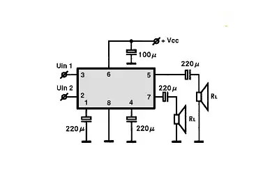 ULN3782M electronic component with associated schematic circuit diagram