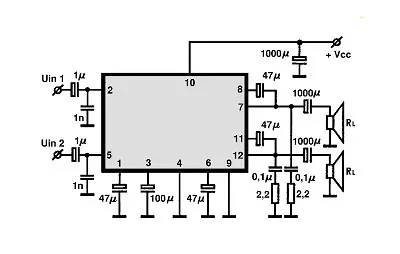 ULX3777 electronic component with associated schematic circuit diagram